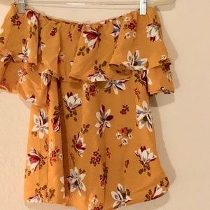 Off The Shoulder Floral Top